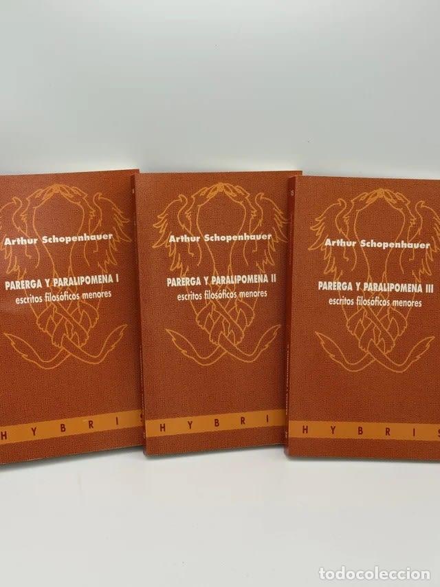 Libros de segunda mano: Lote Parerga y paralipomena - Arthur Schopenhauer