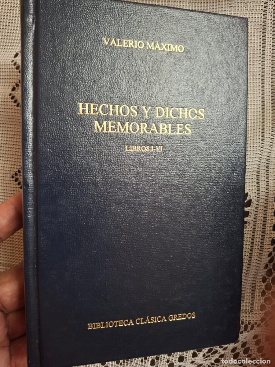 Libros de segunda mano: Biblioteca clasica gredos 311 Valerio Maximo hechos y dichos memorables Libros I-VI