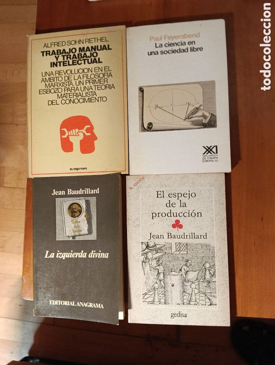 Libros de segunda mano: 4 libros. Filosof&iacute;a radical. 2 Baudrillard, Feyerabend..