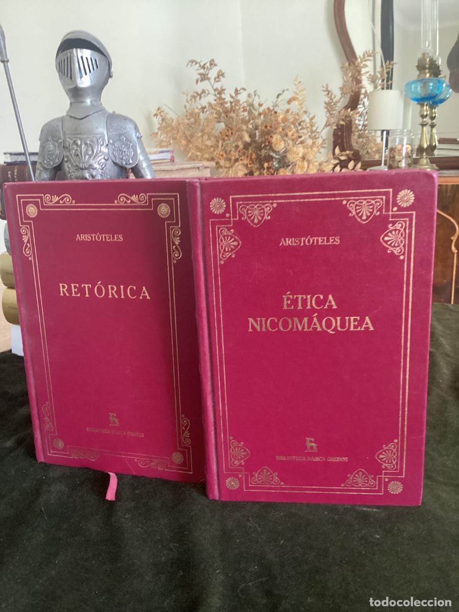 Libros de segunda mano: LOTE ARIST&Oacute;TELES. RET&Oacute;RICA. &Eacute;TICA NICOM&Aacute;QUEA. GREDOS / RBA.