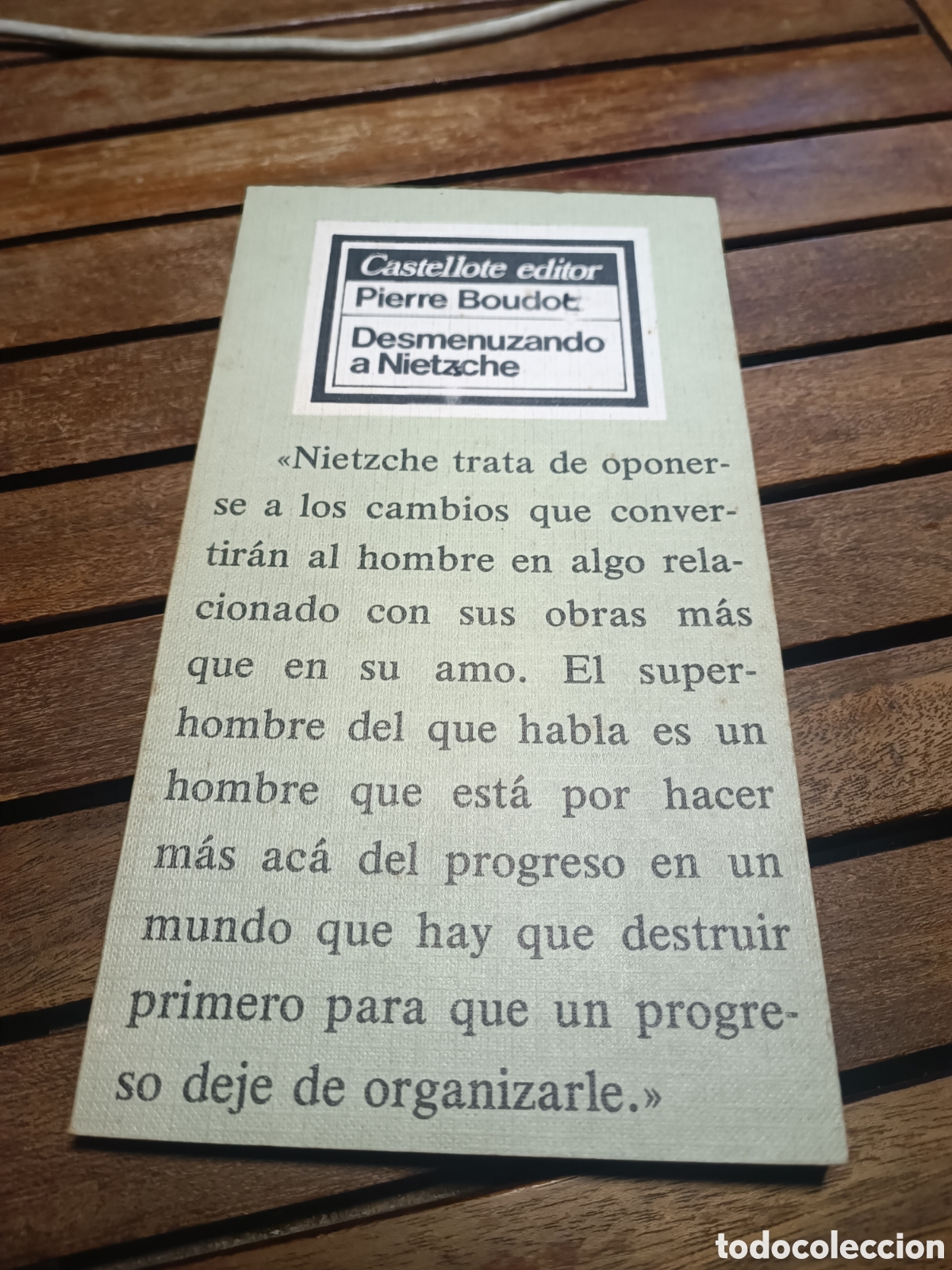 Libros de segunda mano: Pierre Boudot . Desmenuzando a Nietzsche . Castellote pol&iacute;tica