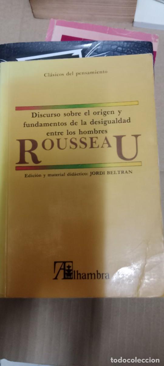 Libros de segunda mano: Discurso sobre el origen y el fundamento de la desigualdad entre los hombres. Rousseau. LIBRO C-RE44