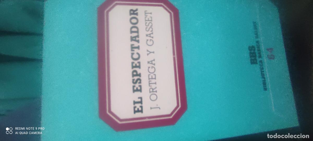 Libros de segunda mano: el espectador, de Ortega y Gasset