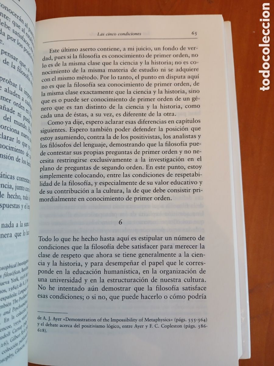 Libros de segunda mano: Las condiciones de la Filosof&iacute;a. Mortimer Adler. - Foto 11