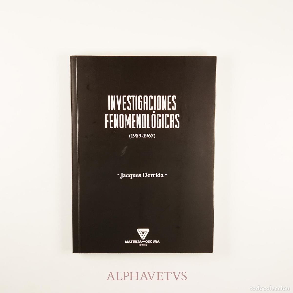 Libros de segunda mano: Investigaciones fenomenol&oacute;gicas - Derrida, Jacques - Foto 1
