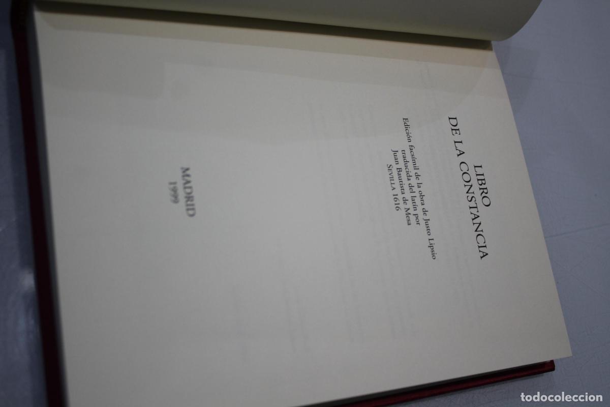 Libros de segunda mano: Libro de la Constancia.- Edici&oacute;n facs&iacute;mil. - Lipsio, Justo. - Foto 5