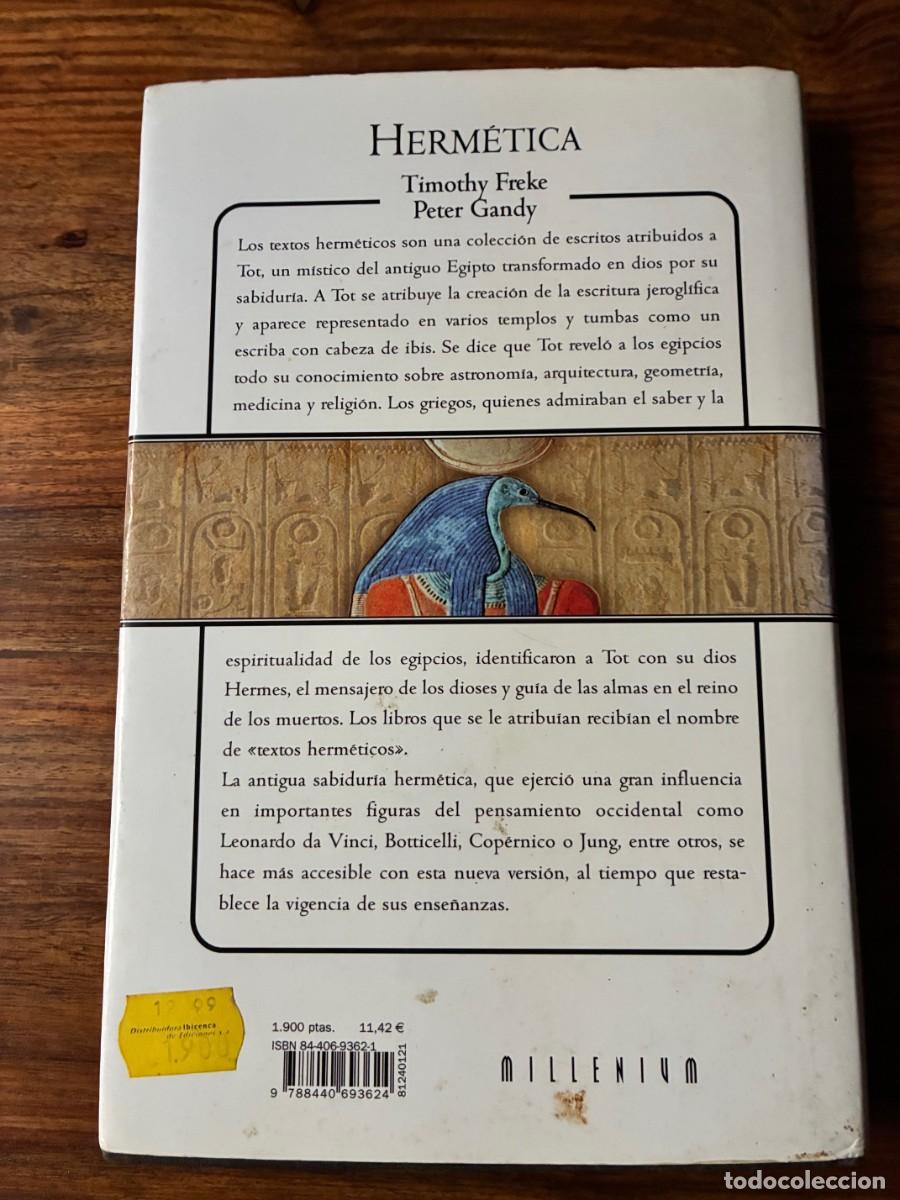 Libros de segunda mano: Herm&eacute;tica. Timothy Freke y Peter Gandy. Ediciones B - Foto 2