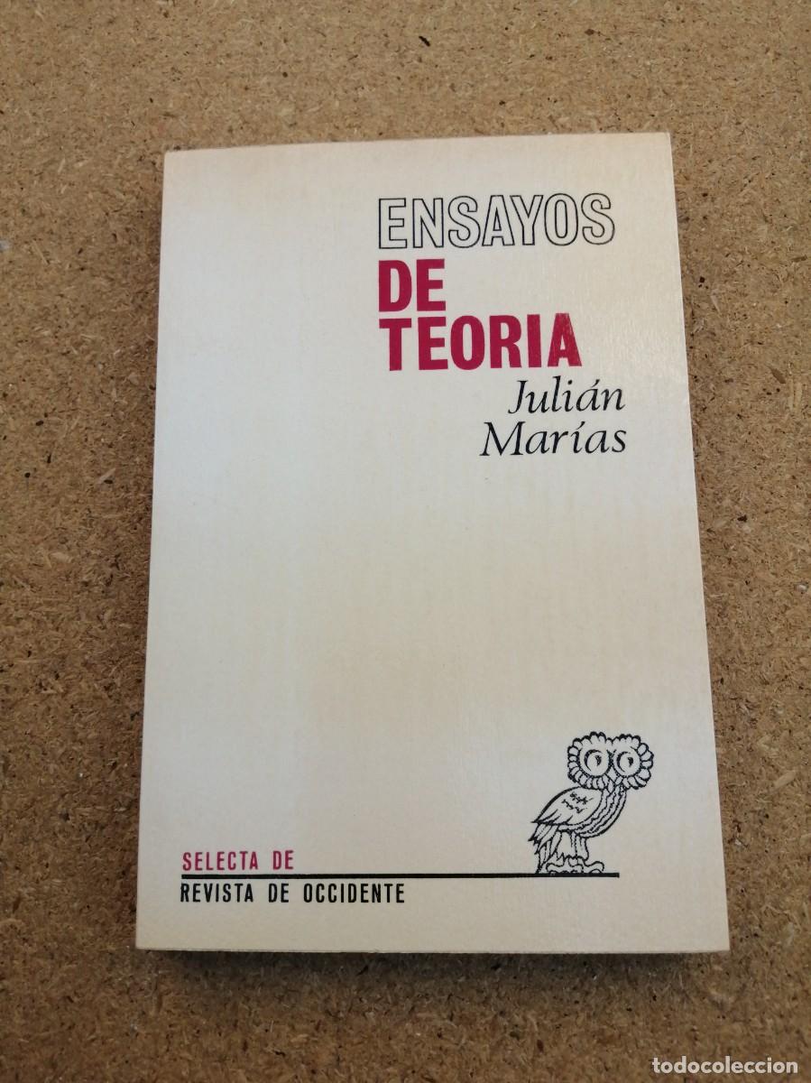 Libros de segunda mano: ENSAYOS DE TEORIA (JULIAN MARIAS)