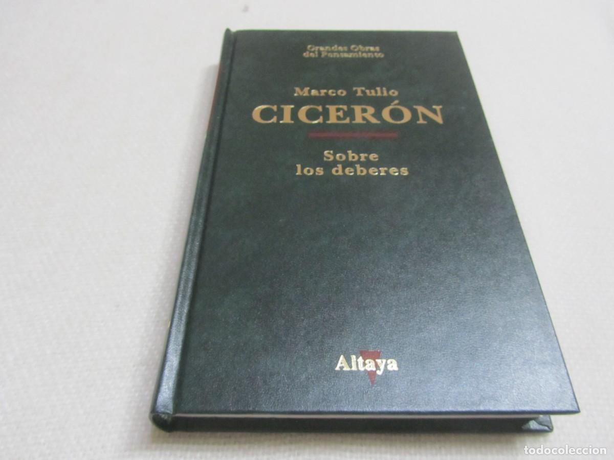 Libros de segunda mano: SOBRE LOS DEBERES, MARCO TULIO CICERON, EDICIONES ALTAYA, 1994