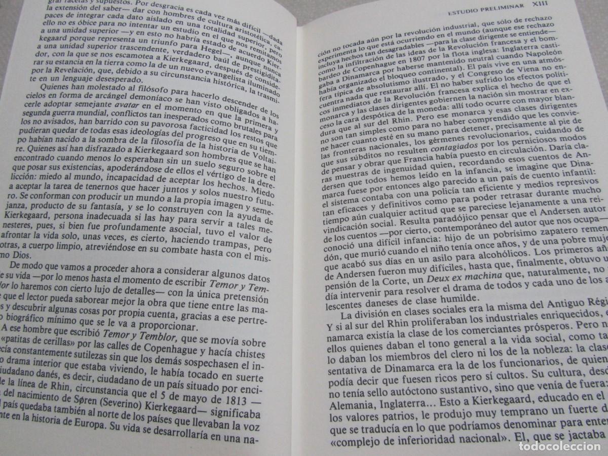 Libros de segunda mano: TEMOR Y TEMBLOR, SOREN KIERKEGAARD, EDICIONES ALTAYA, 1994 - Foto 4