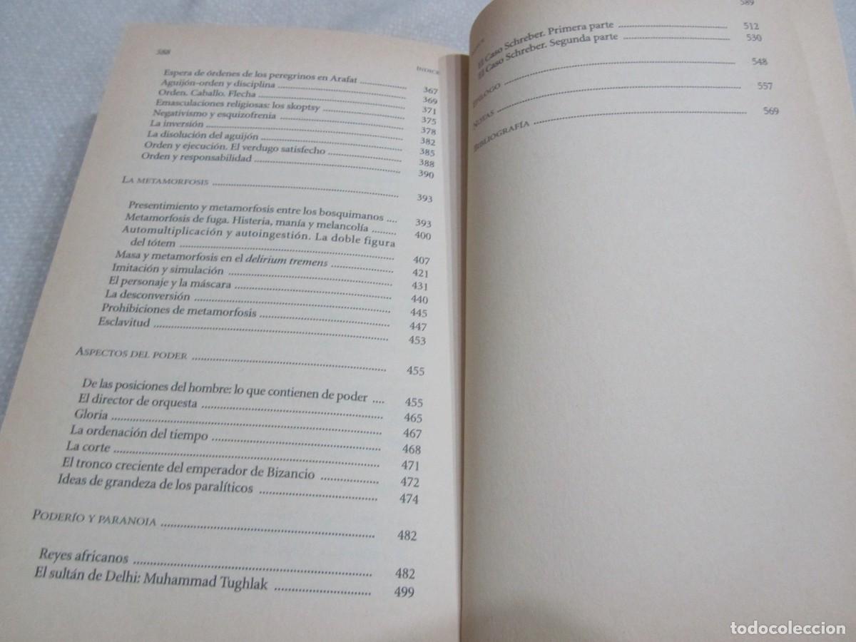 Libros de segunda mano: MASA Y PODER, ELIAS CANETTI, ALIANZA EDITORIAL, DE BOLSILLO, A&Ntilde;O 2000 - Foto 10