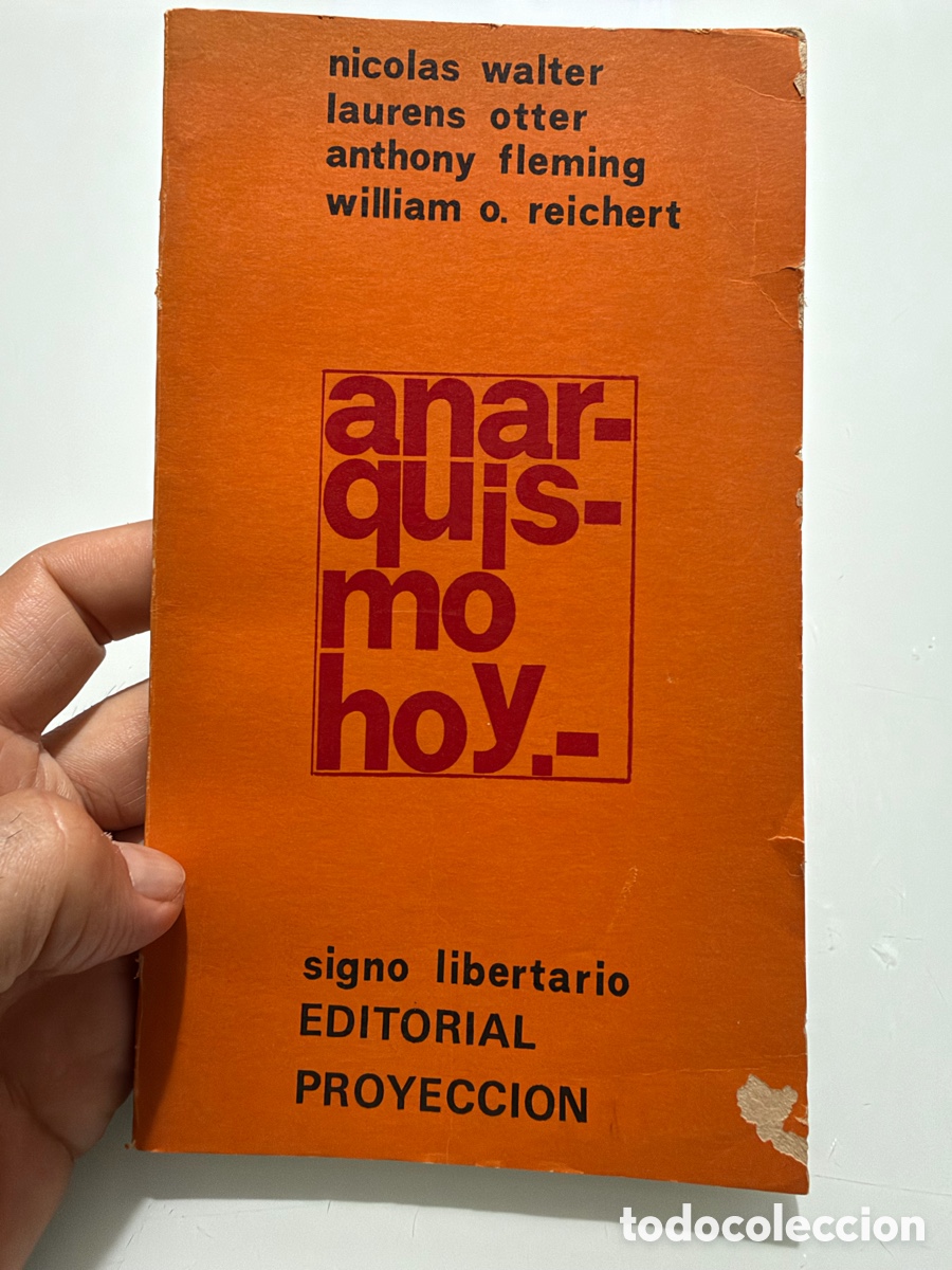Libros de segunda mano: Anarquismo hoy. Nicol&aacute;s Walter. Editorial proyecci&oacute;n.