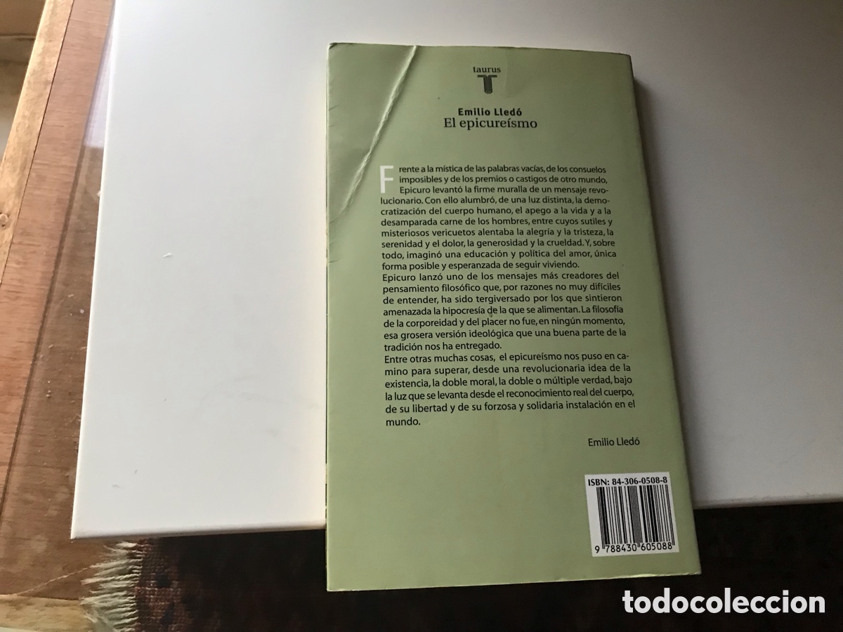 Libros de segunda mano: El Epicure&iacute;smo. Emilio Lled&oacute;. Taurus - Foto 2