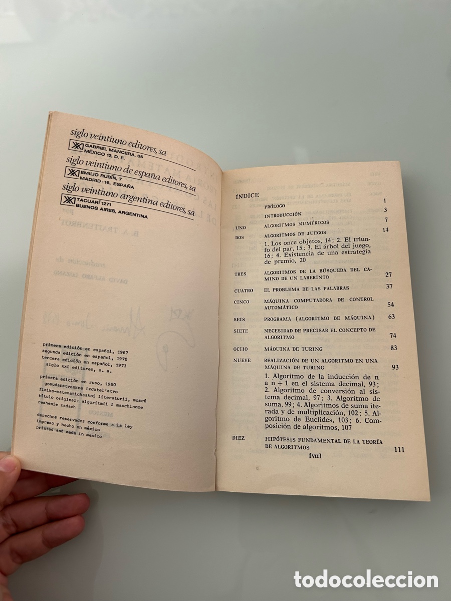 Libros de segunda mano: Introducci&oacute;n a la teor&iacute;a matem&aacute;tica de las computadoras y de la programaci&oacute;n. B.A.Trajtenbrot. - Foto 3