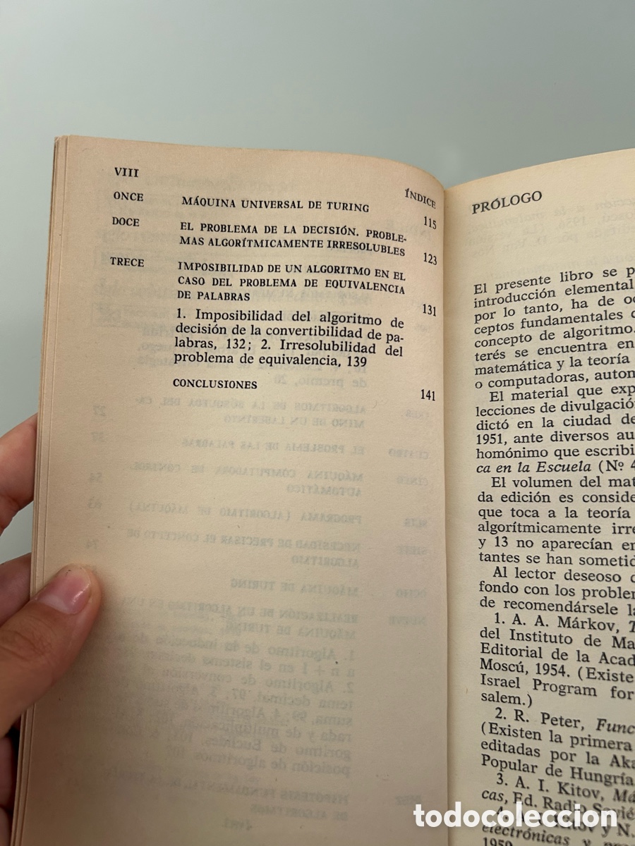 Libros de segunda mano: Introducci&oacute;n a la teor&iacute;a matem&aacute;tica de las computadoras y de la programaci&oacute;n. B.A.Trajtenbrot. - Foto 4