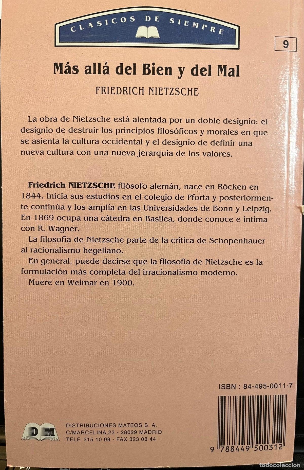 Libros de segunda mano: M&aacute;s all&aacute; del bien y del mal - Foto 2