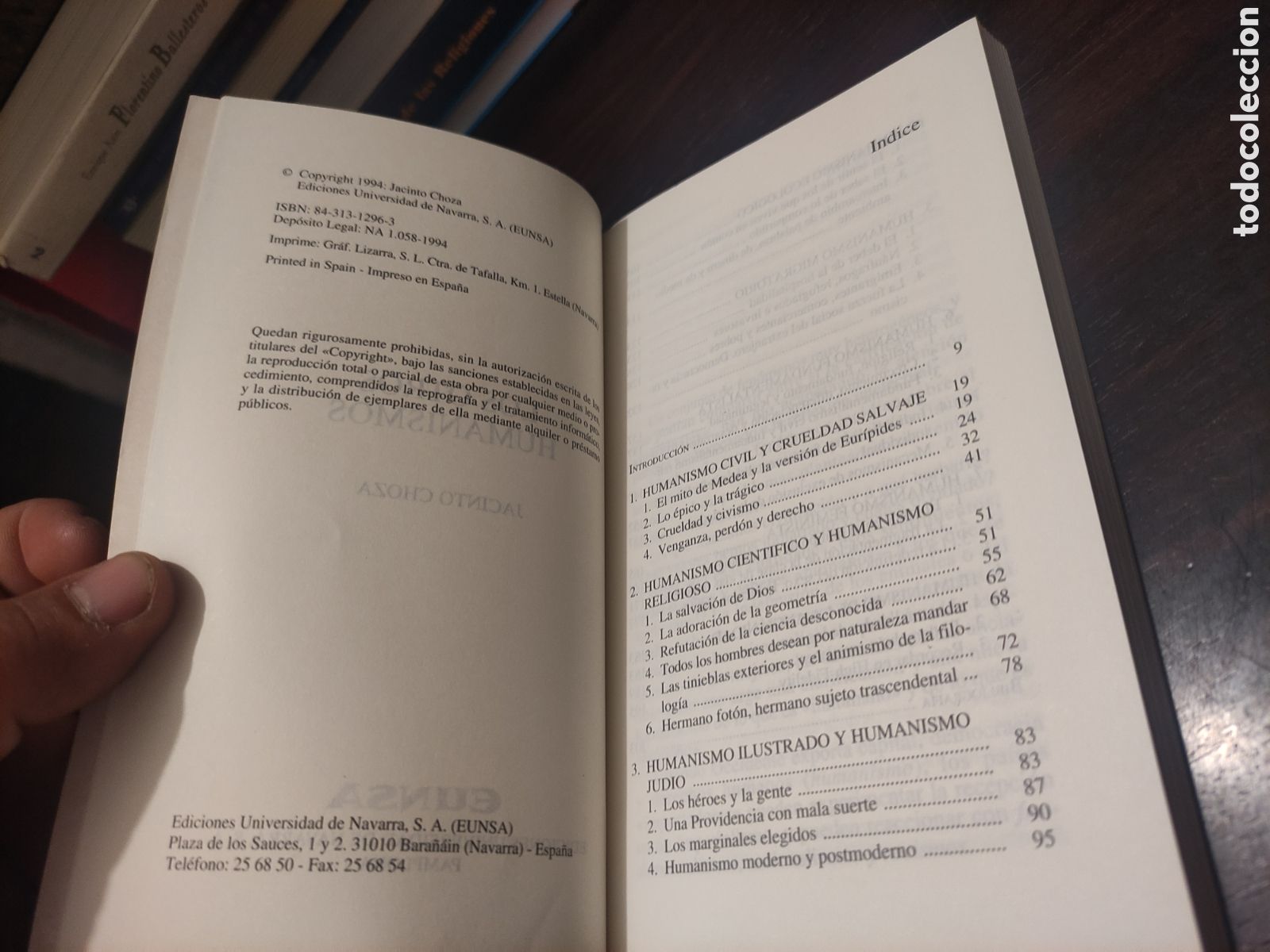 Libros de segunda mano: Jacinto Choza - LOS OTROS HUMANISMO - Foto 8