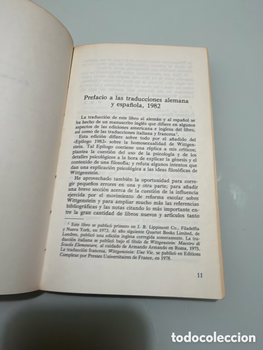 Libros de segunda mano: Wittgenstein. William Warren Bartley III. Ediciones C&aacute;tedra 1982 - Foto 3