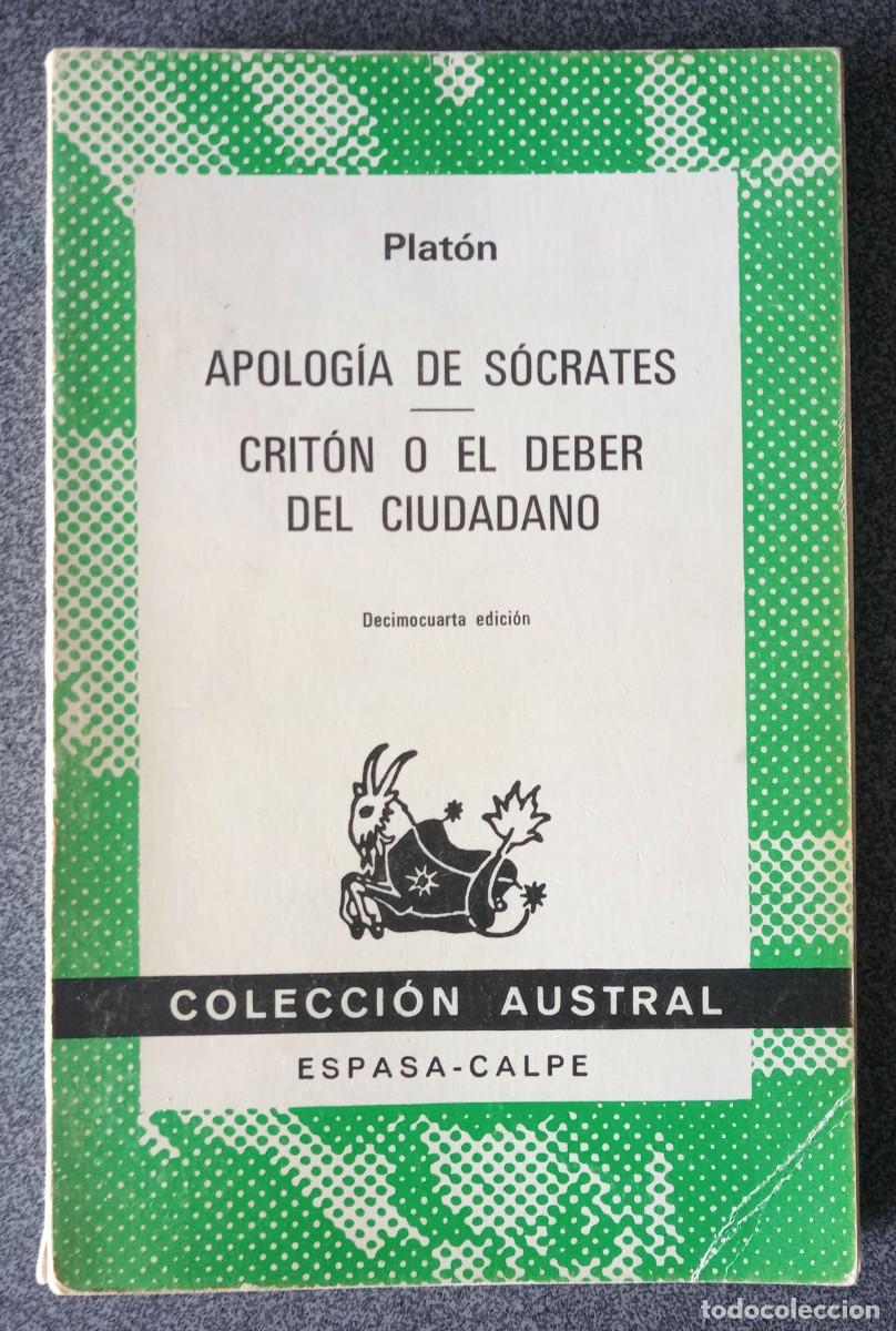 Gebrauchte B&uuml;cher: Apolog&iacute;a De S&oacute;crates Crit&oacute;n O El Deber Del Ciudadano Plat&oacute;n