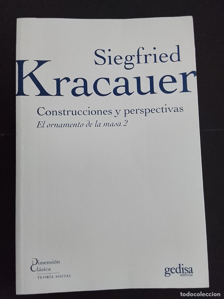 Livros em segunda m&atilde;o: Siegfried Kracauer: Construcciones y perspectivas. El ornamento de la masa 2