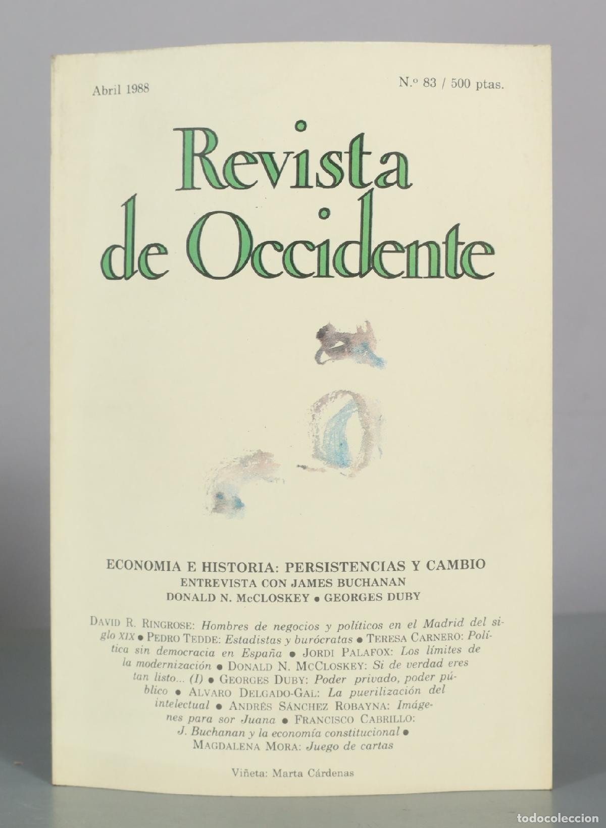 Libros de segunda mano: Revista de Occidente - N. 83