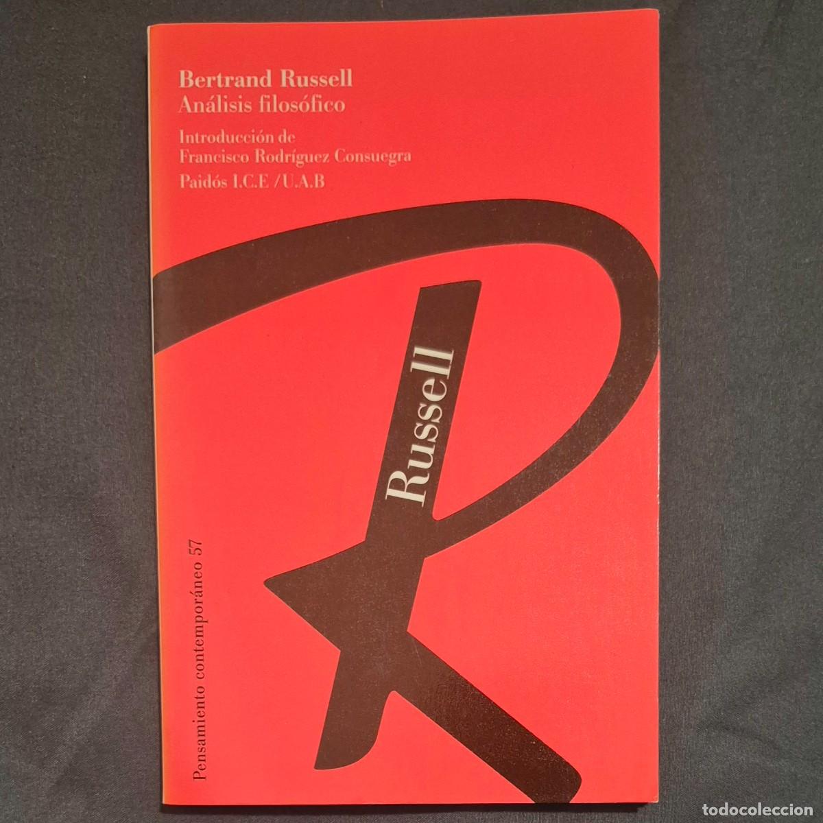 Libros de segunda mano: AN&Aacute;LISIS FILOS&Oacute;FICO - BERTRAND RUSSELL