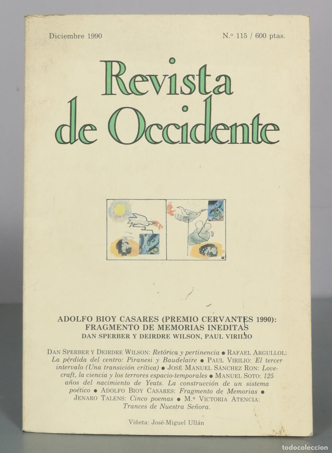 Livros em segunda m&atilde;o: Revista de Occidente N. 115