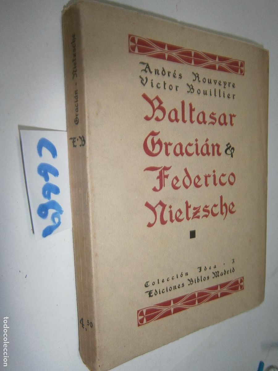 Livres d'occasion: BALTASAR GRACIAN & FEDERICO NIETZSCHE