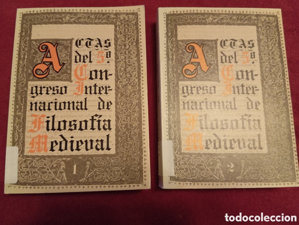 Livres d'occasion: Actas del 5&deg; Congreso Internacional de Filosof&iacute;a Medieval