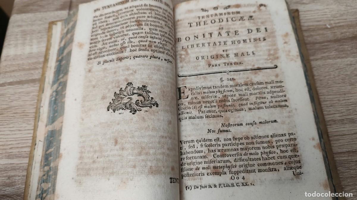 Libros de segunda mano: Leibniz Teodicea 1771 - Foto 3