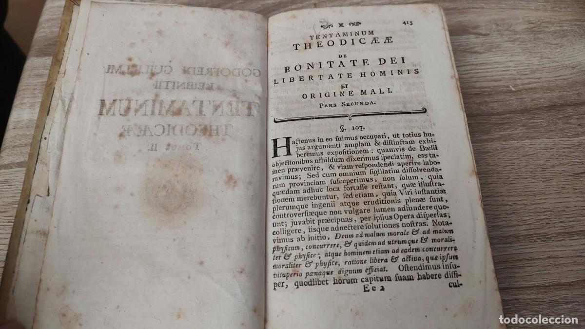 Libros de segunda mano: Leibniz Teodicea 1771 - Foto 4