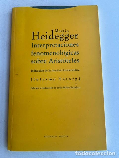 Libros de segunda mano: Interpretaciones fenomenol&oacute;gicas sobre Arist&oacute;teles -Heidegger-