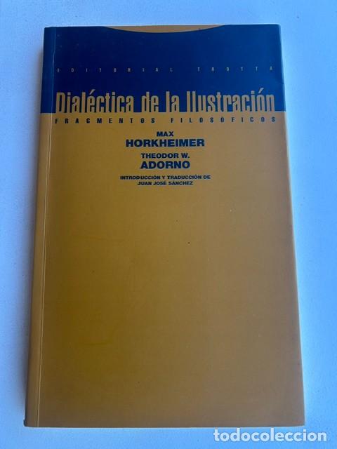 Libros de segunda mano: Dial&eacute;ctica de la Ilustraci&oacute;n -Horkheimer y Adorno-