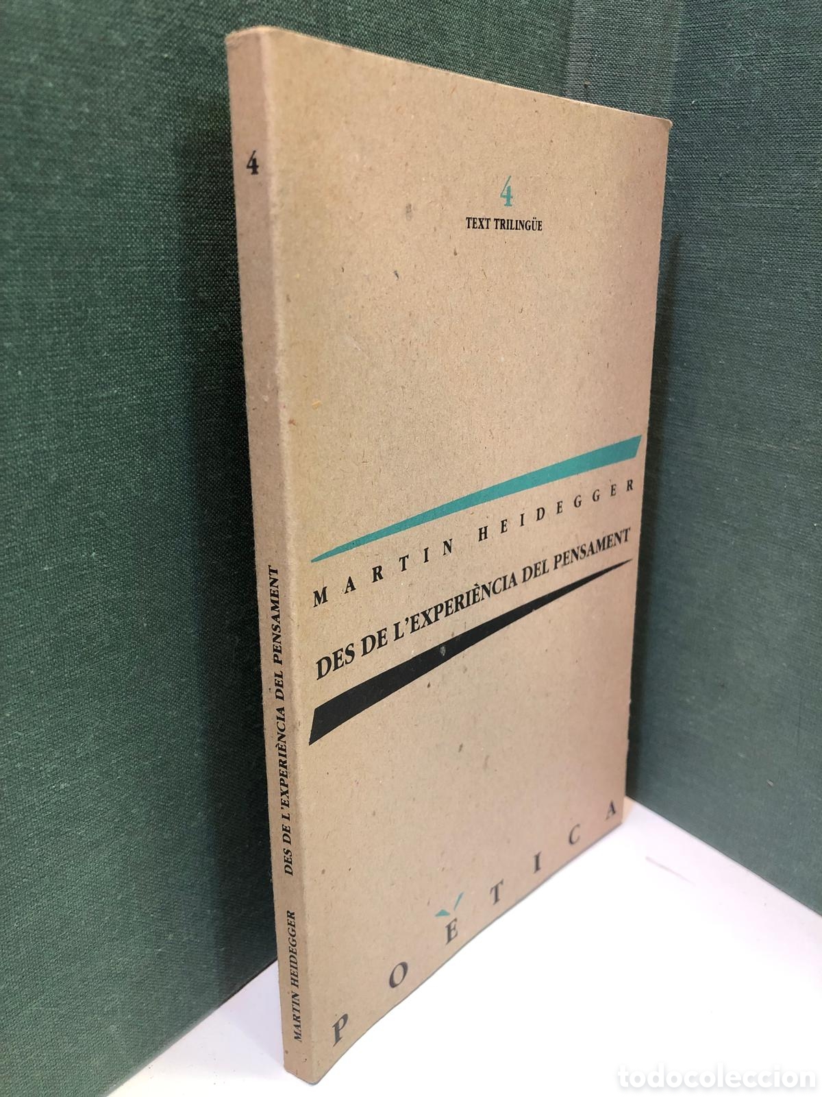 Gebrauchte B&uuml;cher: Des de l'experi&egrave;ncia del pensament - Martin Heidegger (Ed. triling&uuml;e)