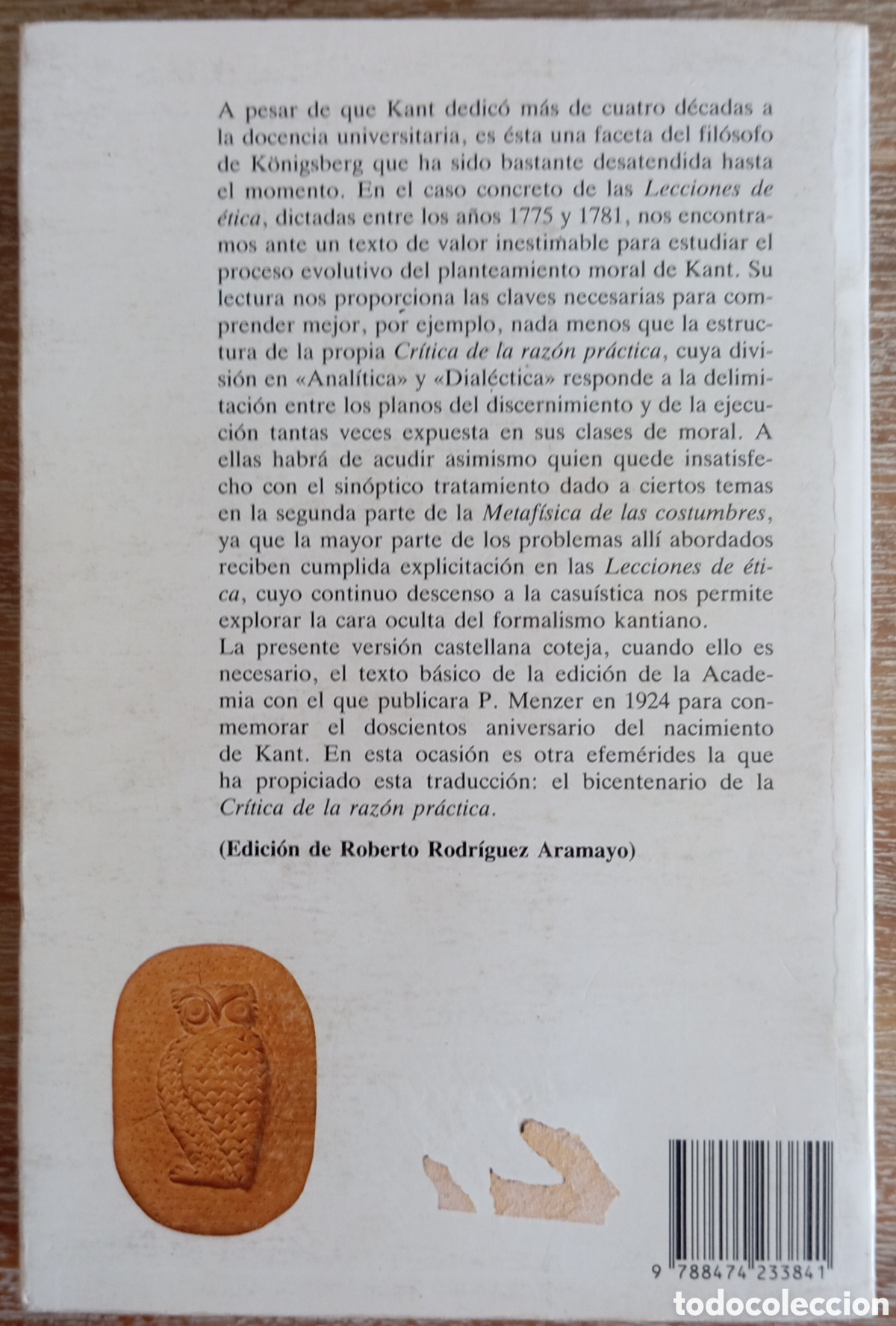 Libros de segunda mano: LECCIONES DE ETICA - EMMANUEL KANT - Foto 2