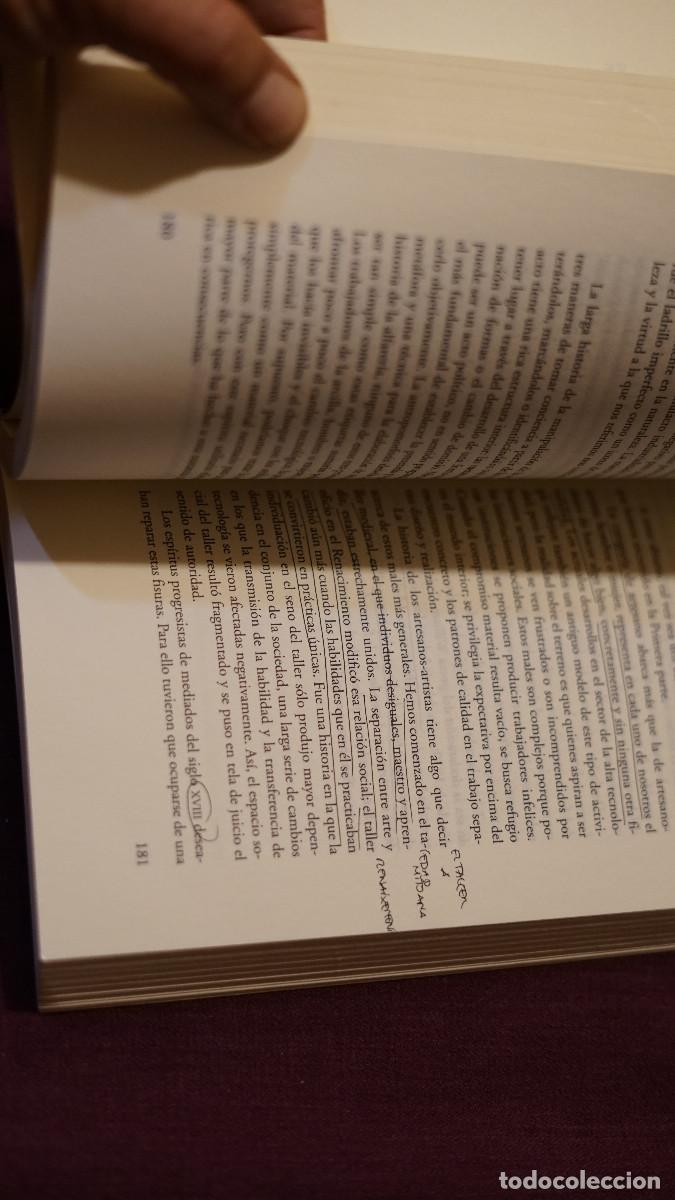 Libros de segunda mano: Richard Sennett - El artesano - Anagrama 2009 - Foto 4