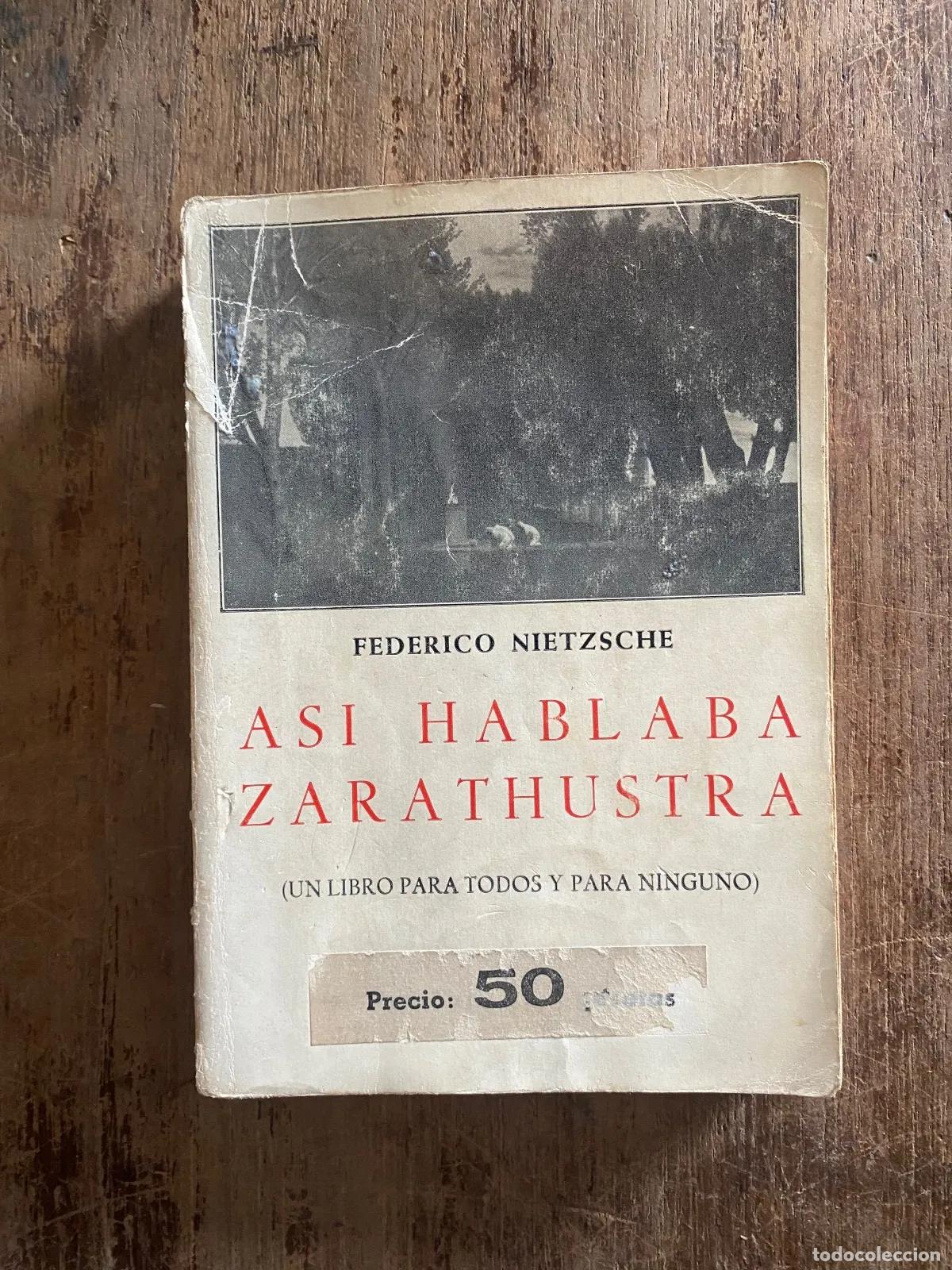 Livros em segunda m&atilde;o: Friedrich Nietzsche - Asi hablaba Zaratustra (Un libro para todos y para ninguno)