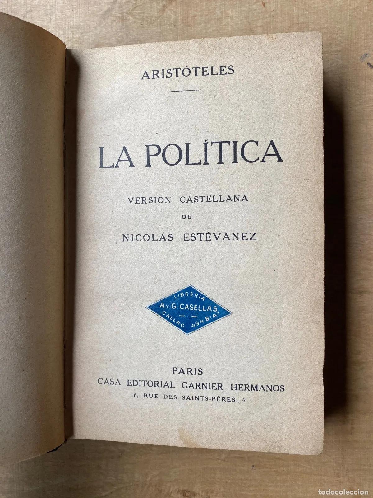 Gebrauchte B&uuml;cher: Aristoteles - La politica