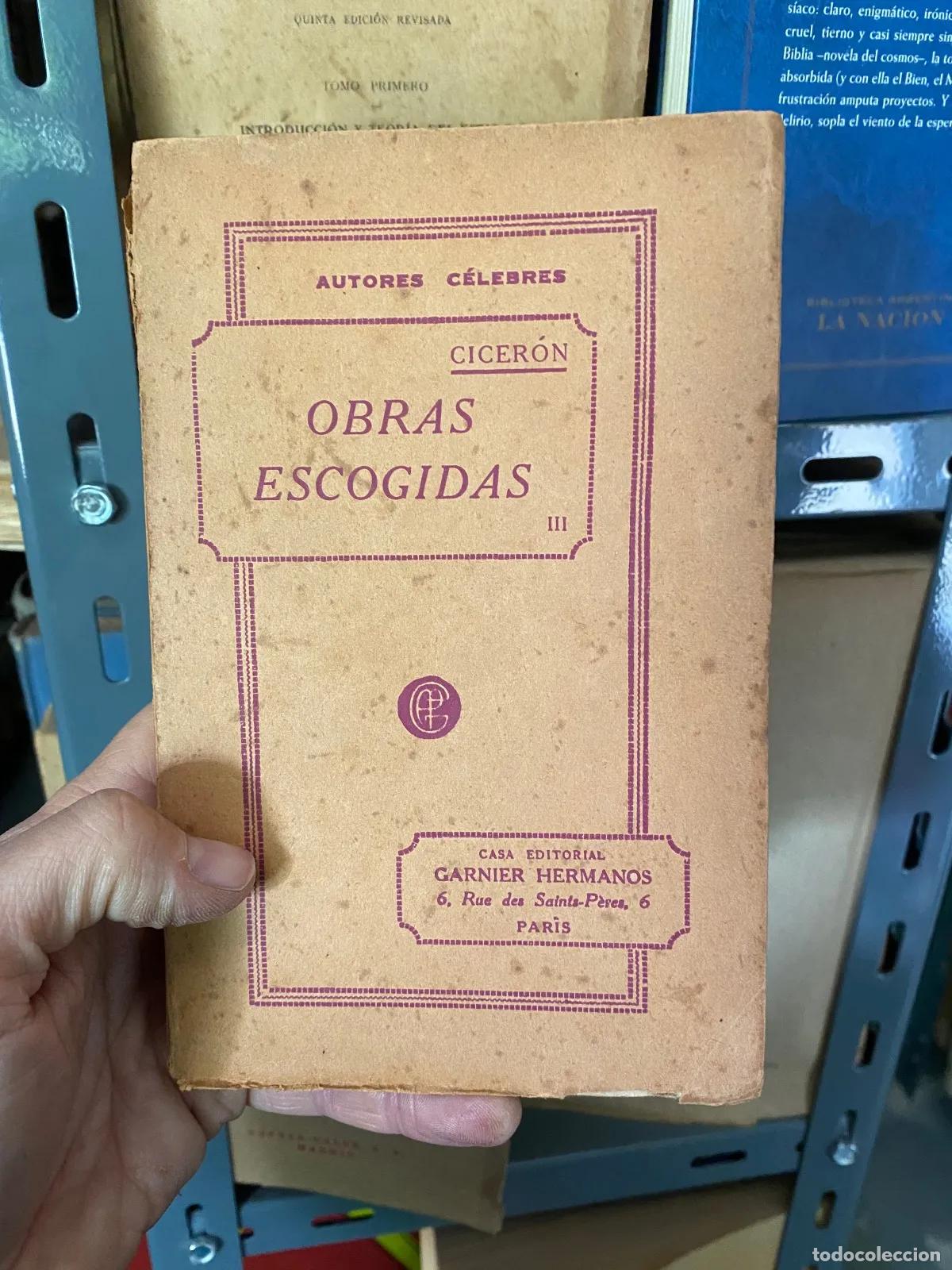 Libros de segunda mano: Ciceron - Obras escogidas 3 tomos - Foto 2