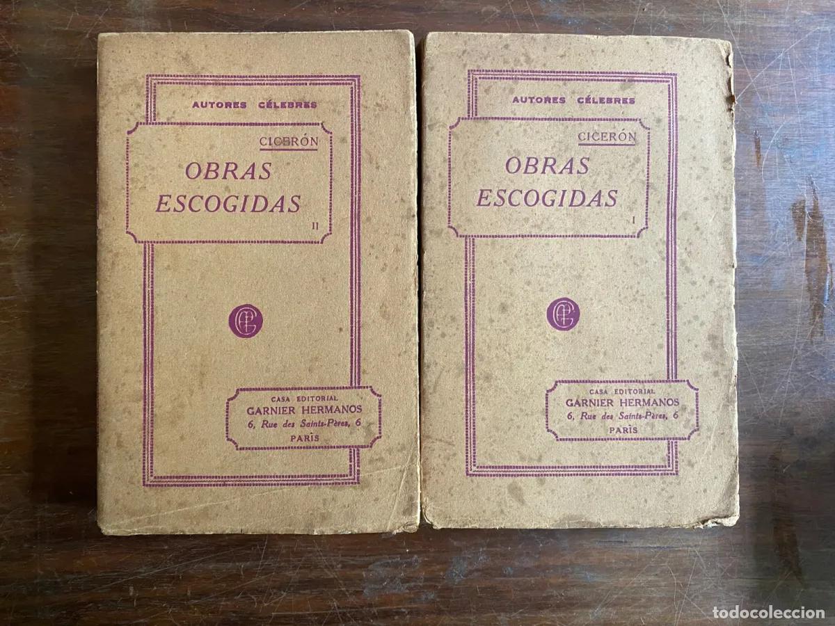 Libros de segunda mano: Ciceron - Obras escogidas 3 tomos - Foto 1