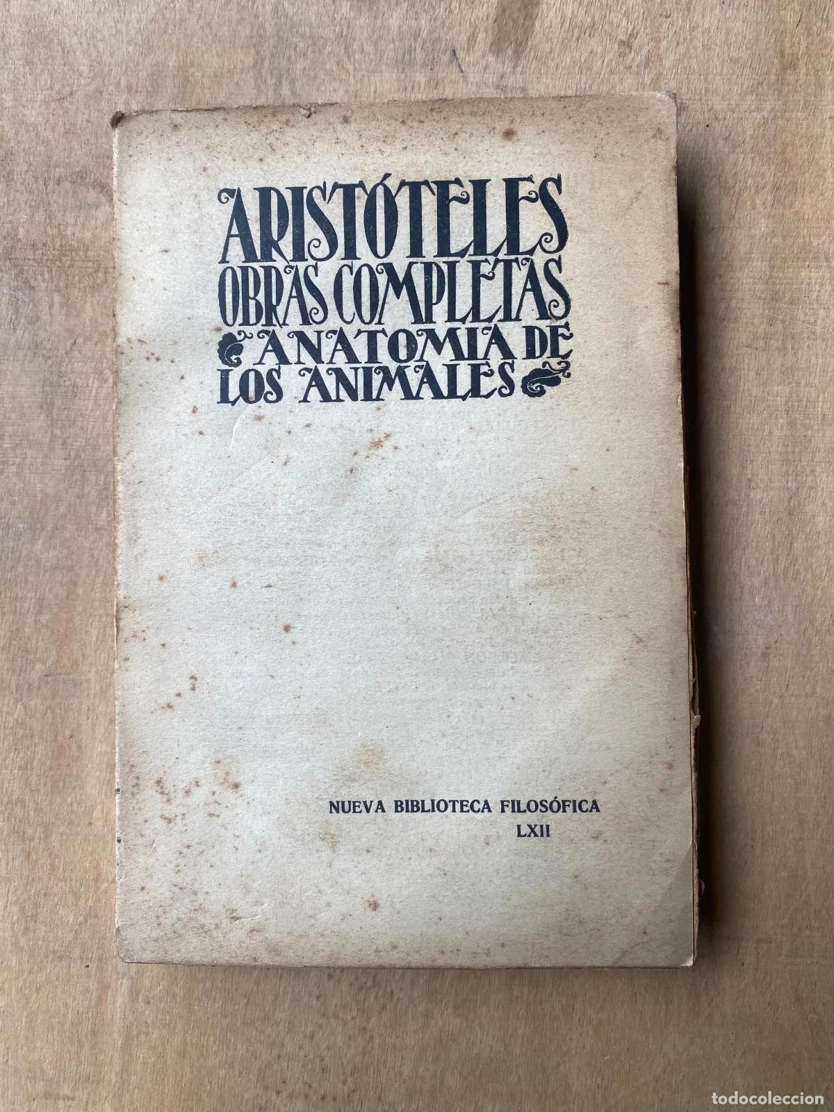 Libros de segunda mano: Aristoteles - Anatomia de los animales - Foto 1