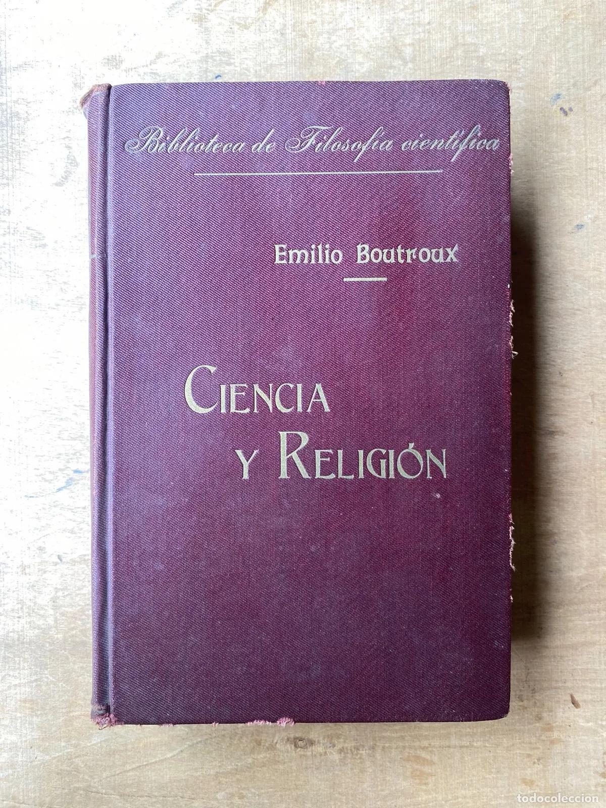 Libros de segunda mano: emile Boutroux - Ciencia y religion
