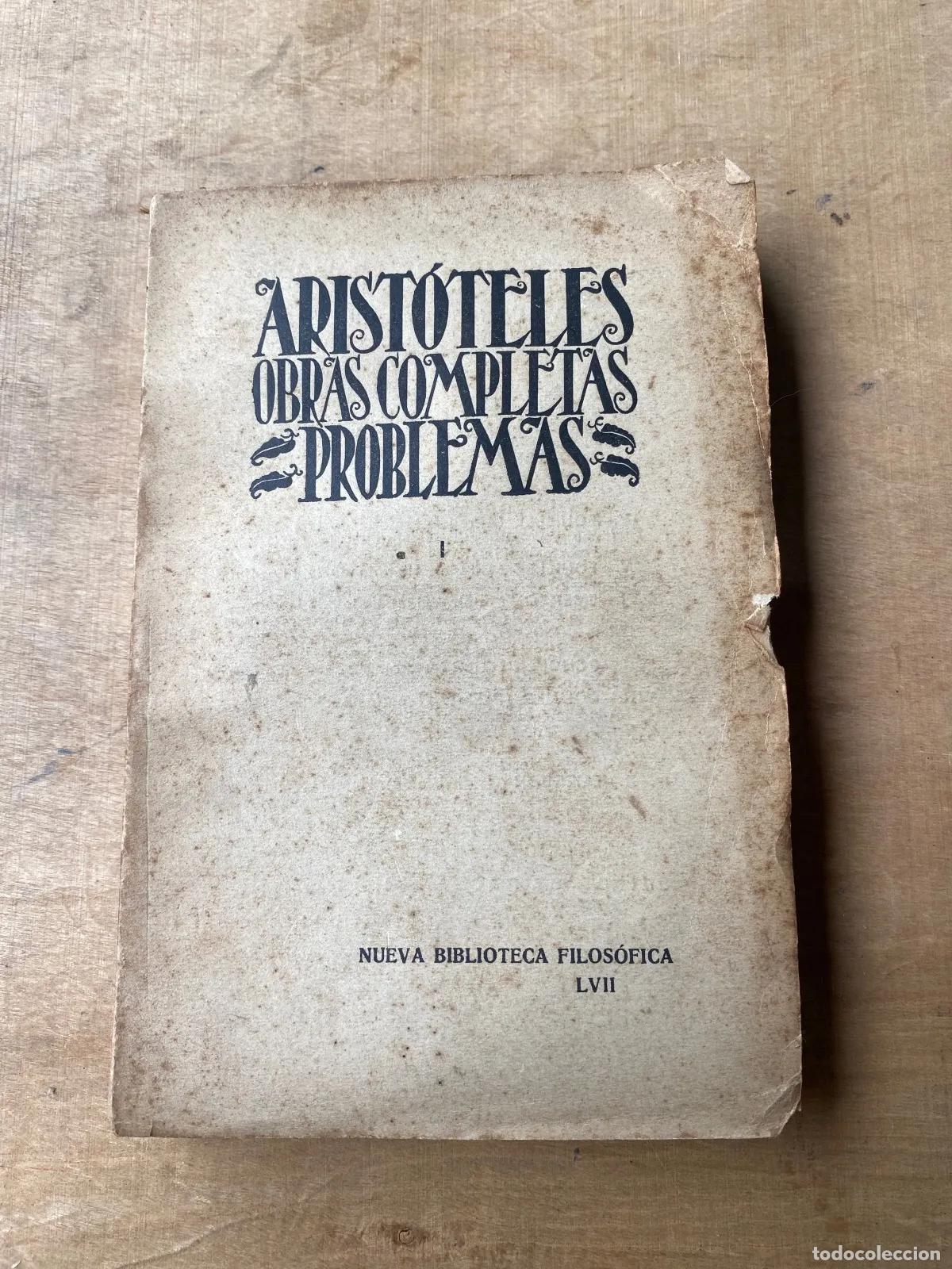 Libros de segunda mano: Aristoteles - Obras completas: Problemas