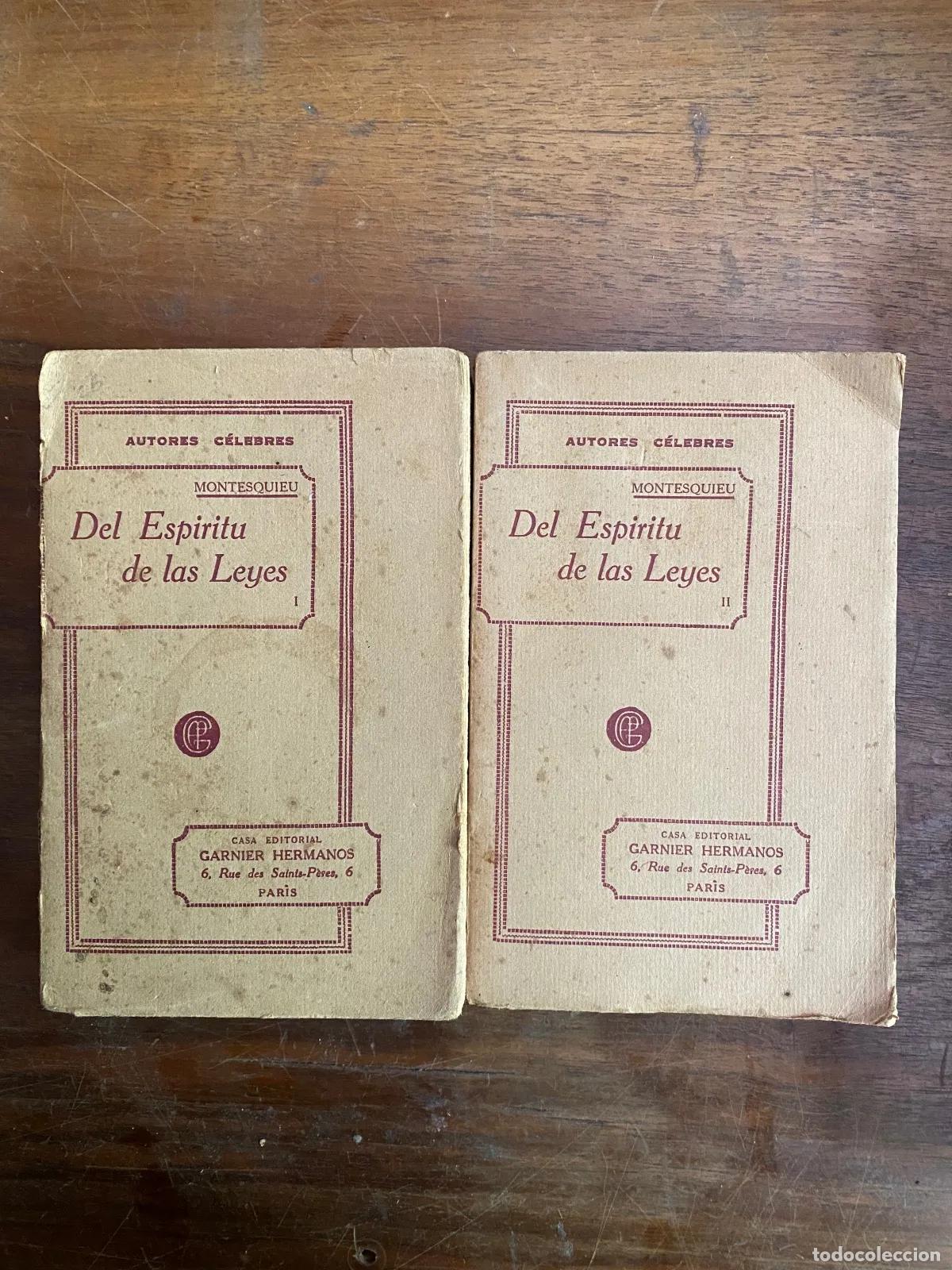 Libros de segunda mano: Montesquieu - Del Espiritu de las Leyes