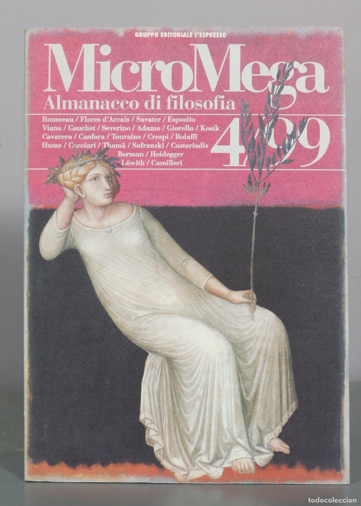 Libros de segunda mano: MicroMega - Almanacco di filosofia - Gruppo Editoriale L'Espresso 4/99