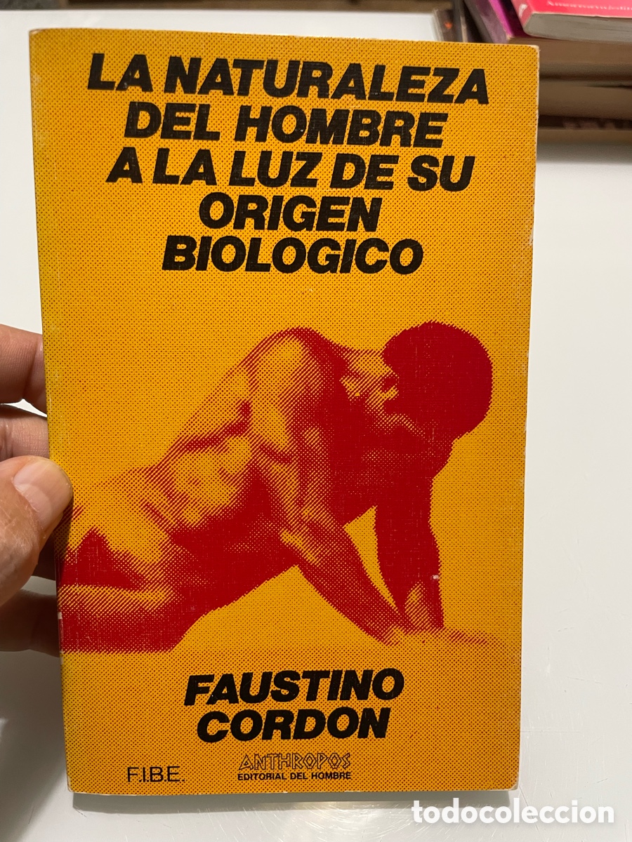 Libros de segunda mano: La naturaleza del hombre a la luz de su origen biol&oacute;gico. Faustino Cord&oacute;n. Anthropos 1&ordf; ed. 1981