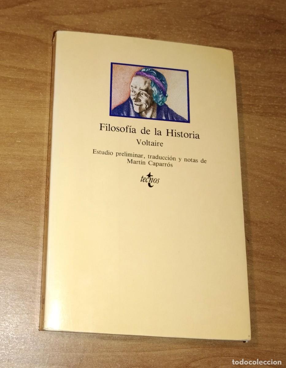 Libros de segunda mano: VOLTAIRE - FILOSOF&Iacute;A DE LA HISTORIA - TECNOS, 1990