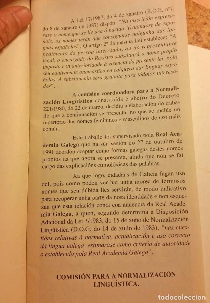 Libros de segunda mano: 1000 NOMES GALEGOS - Foto 5