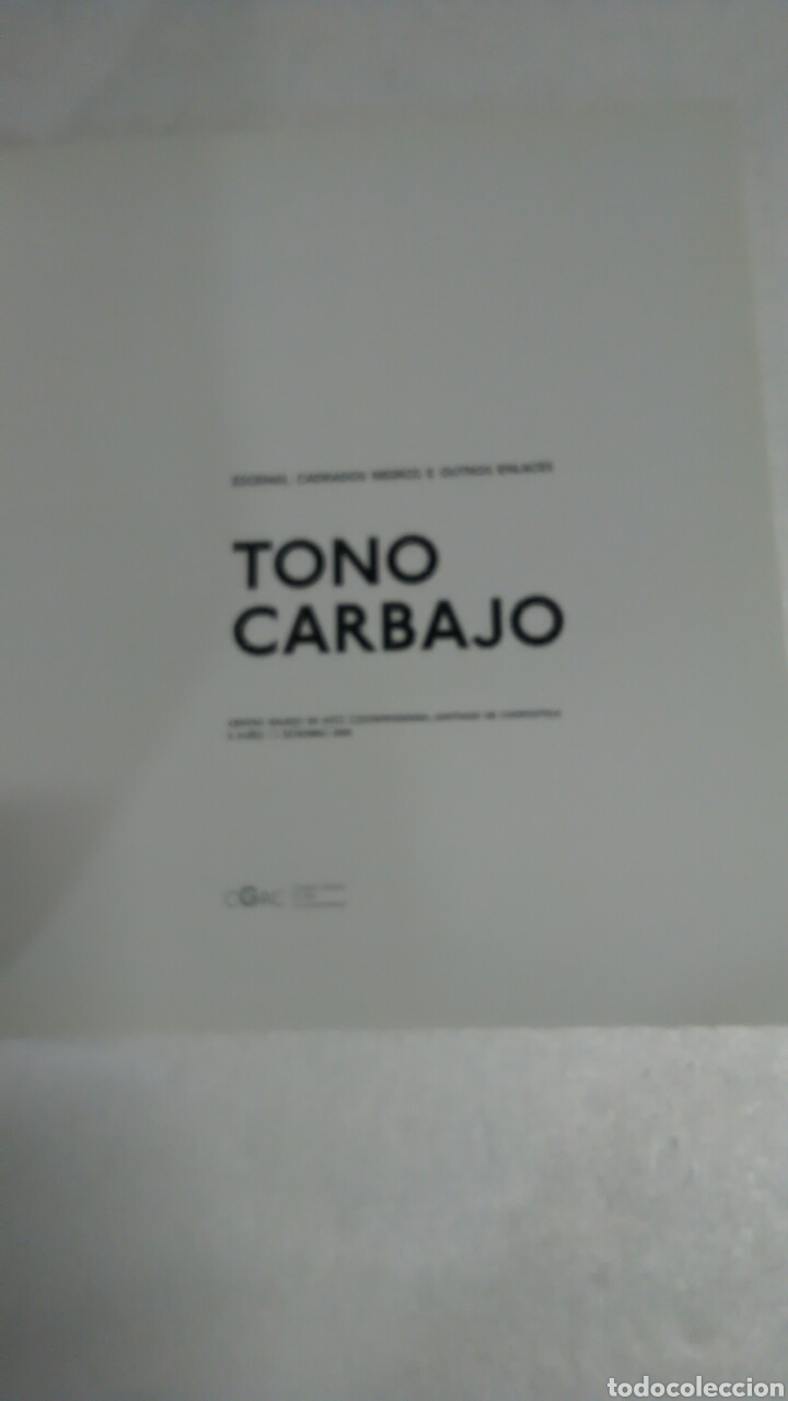 Libros de segunda mano: Tono Carbajo. - Foto 4