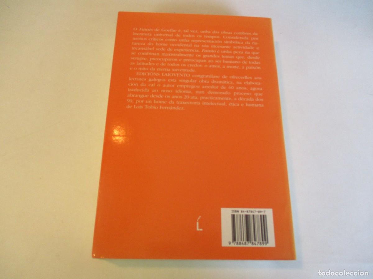 Libros de segunda mano: J.W. GOETHE Fausto W23106 - Foto 2